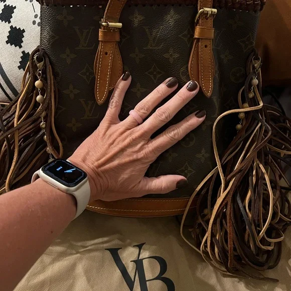 Vintage Boho Louis Vuitton Brown Hobo Bag - Picture 4 of 8